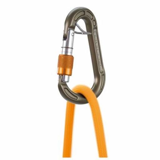 Large 105mm Screwgate Carabiner with Captive Spring